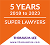 5 Years Super Lawyers